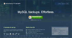 Desktop Screenshot of mysqlbackupftp.com