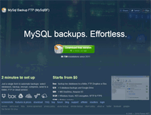 Tablet Screenshot of mysqlbackupftp.com